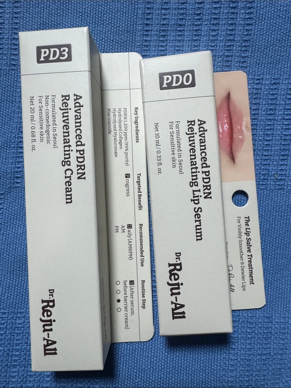 NIB Dr.Reju-All PDRN Essentials Trio:PDRN Cream, Lip Serum,Mask & Mela Serum